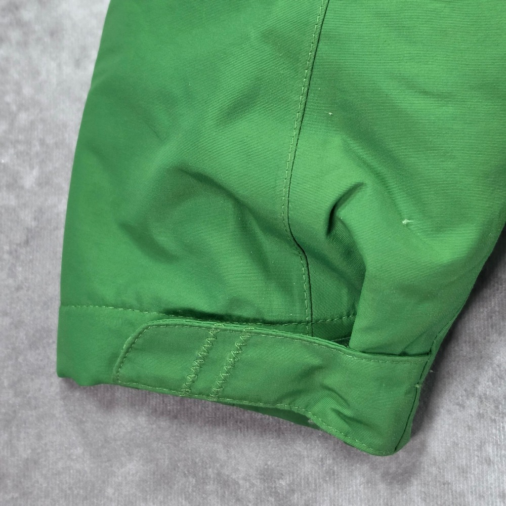 Lands End Squall Jacket Kids L 14-16 Green Good Waterproof Fleece Lined Hooded - Picture 9 of 16